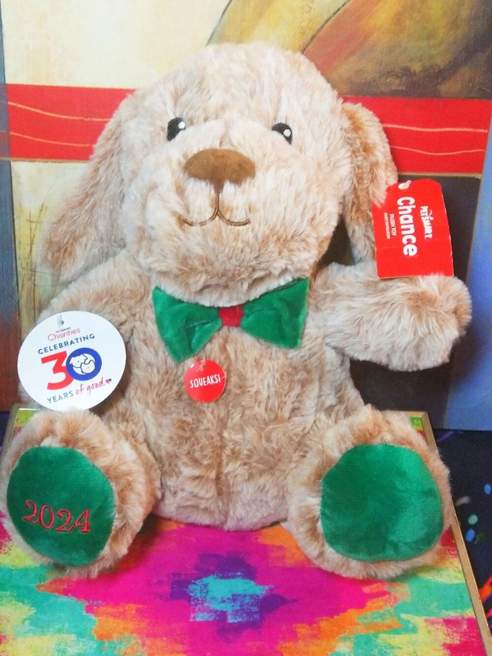 NEW ** 2024 * PETSMART CHARITIES PLUSH DOG TOY STUFFED ANIMAL CHANCE COLLECTIBLE